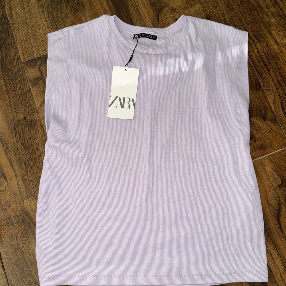 Zara Lavender Sleeveless Top
